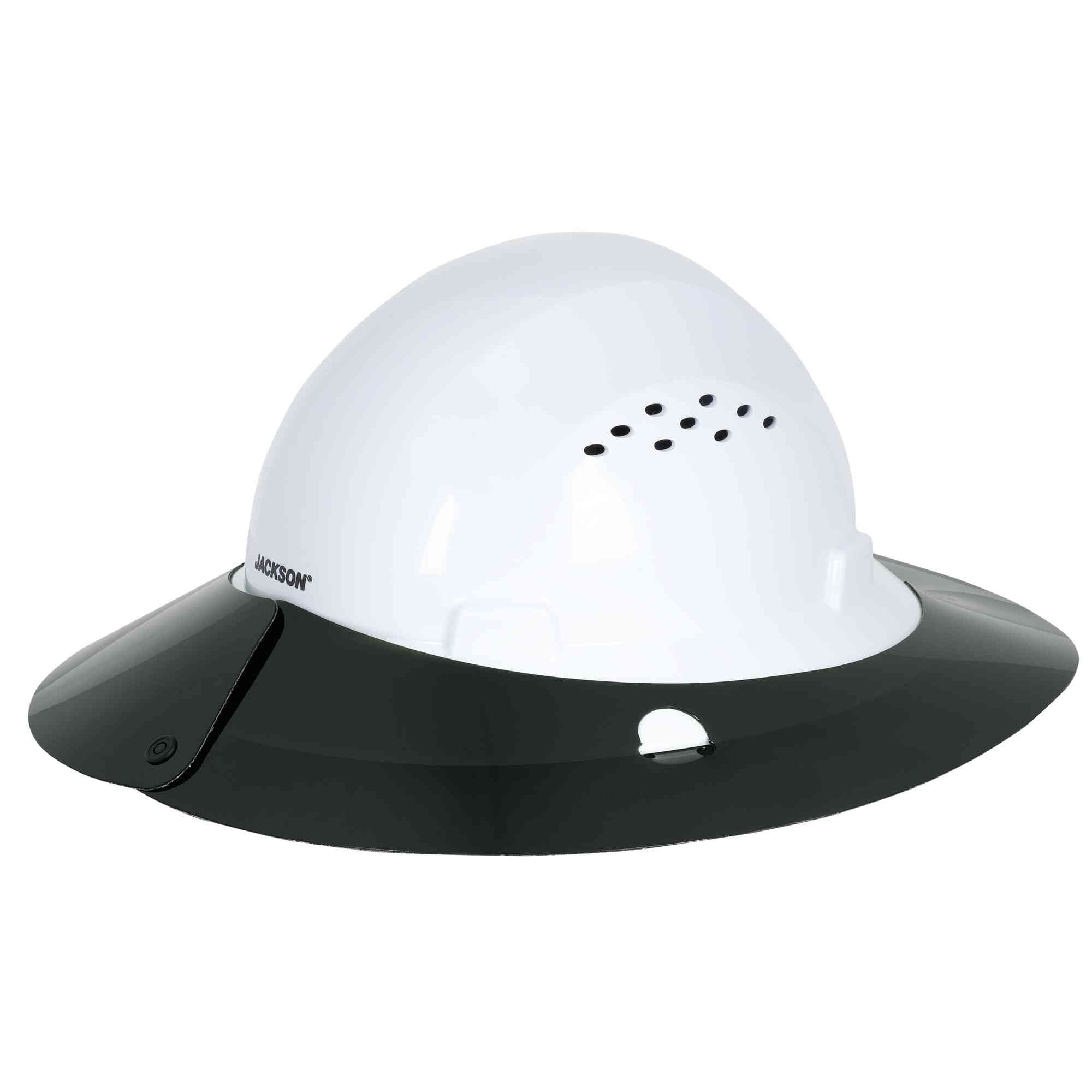 Jackson Safety® - Sun Shade Adapter, Full Brim Hard Hat - Gray Polycarbonate - Model # 14460